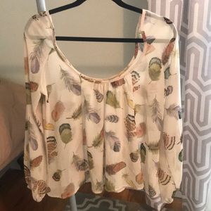 Show me your Mumu Leaf Print Top